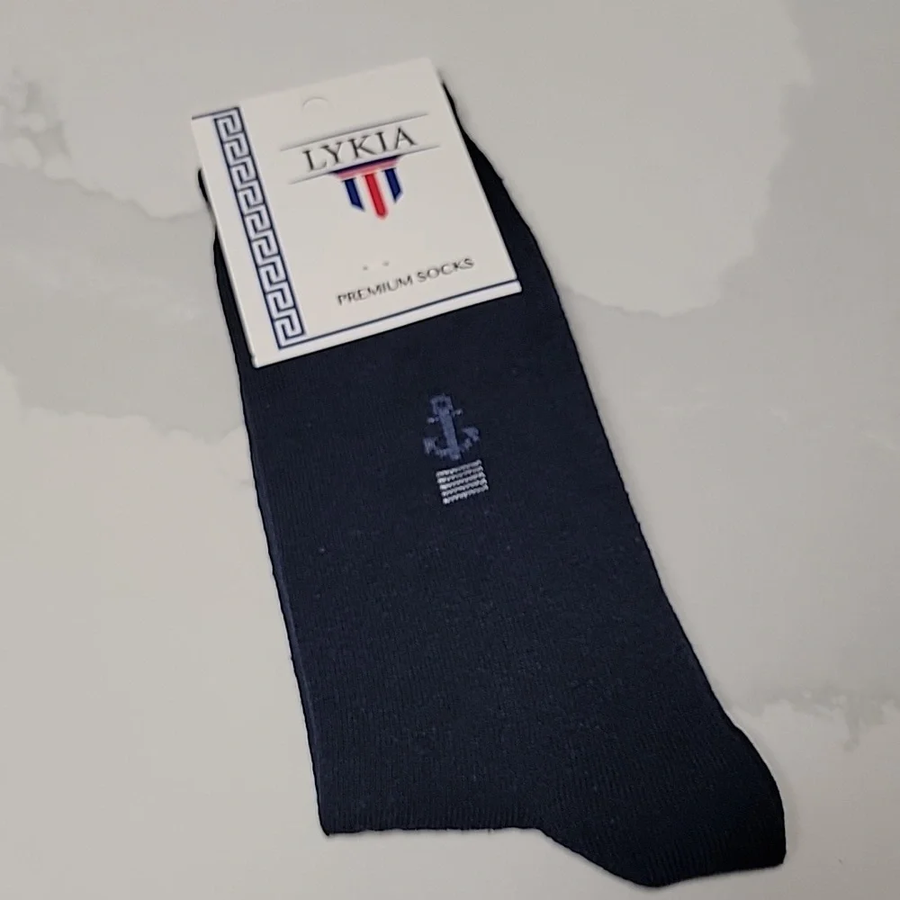 Premium Navy Blue Dress Socks - One Size